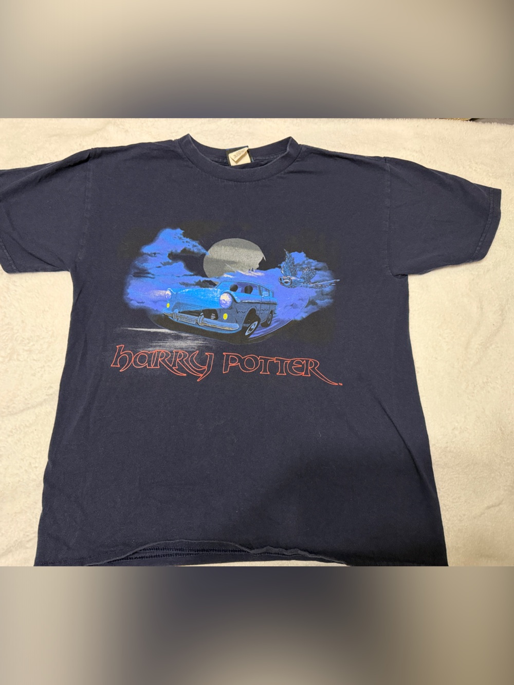 Warner Bros. Harry Potter Navy and Yellow Logo Tee